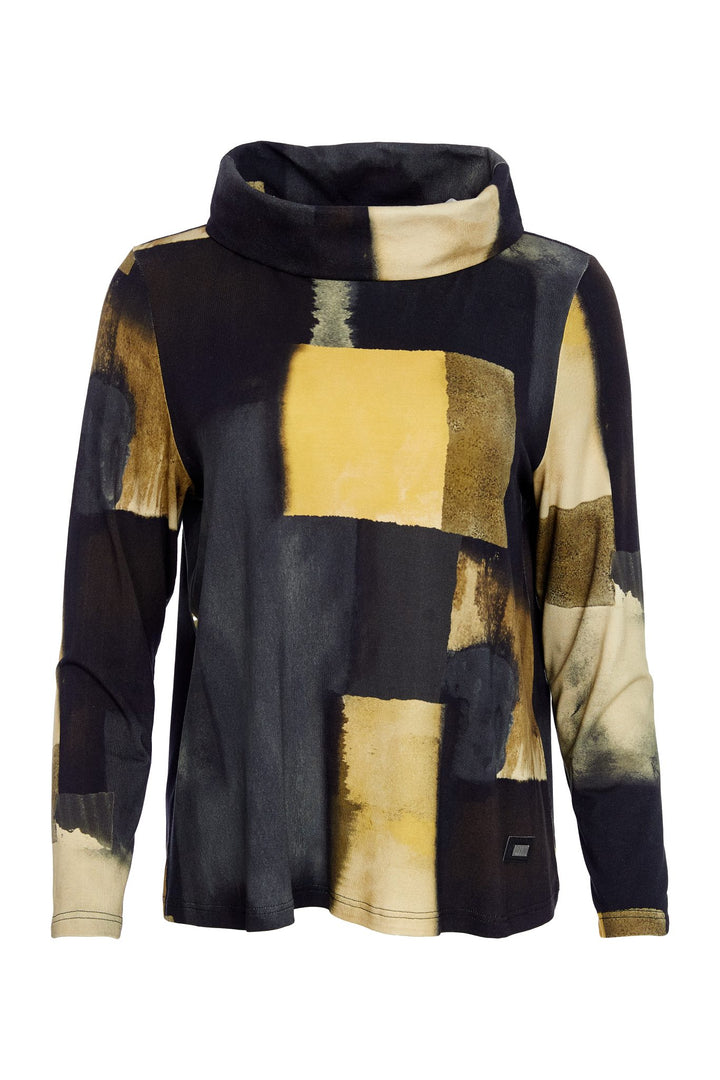 Naya NAW25228 Yellow Print Long Sleeved Top