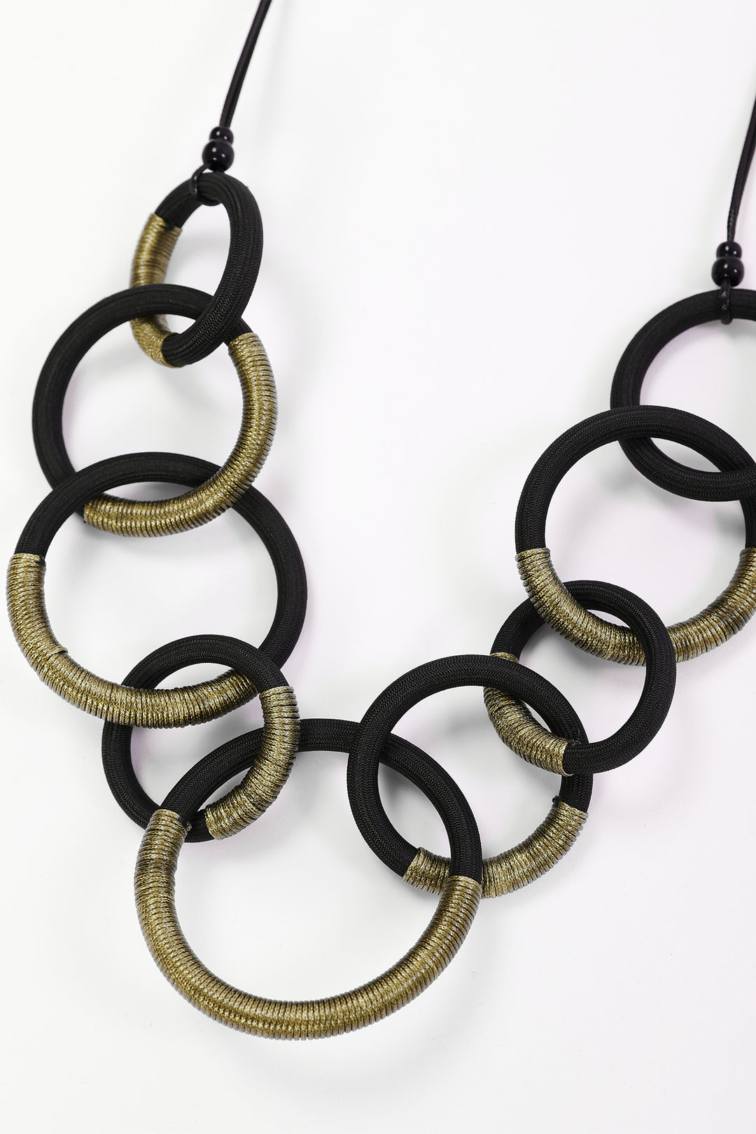 Naya Avocado Multi Colour Loop Necklace, styled