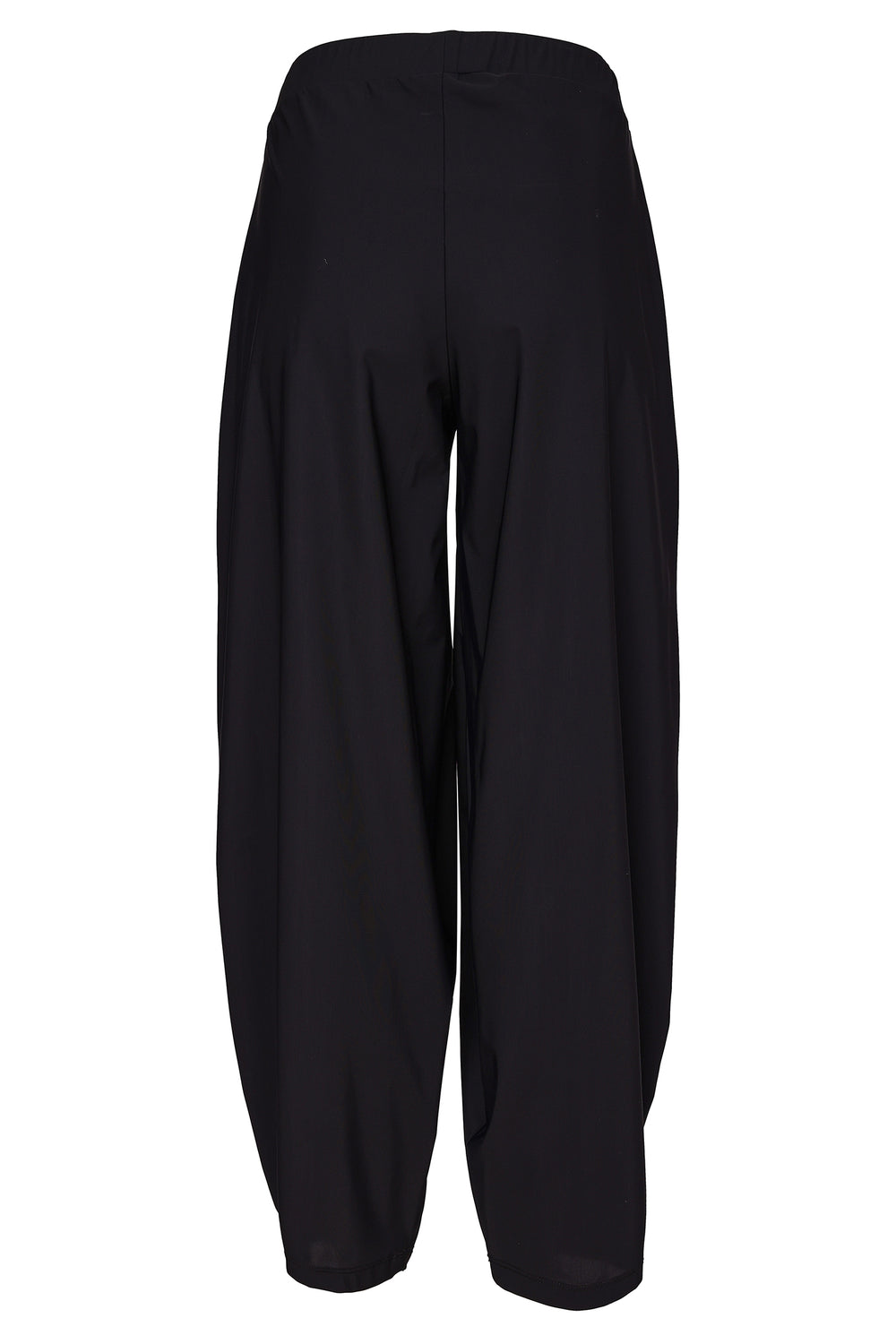 Naya Black Shaped Trouser With Tucks At Front, detail