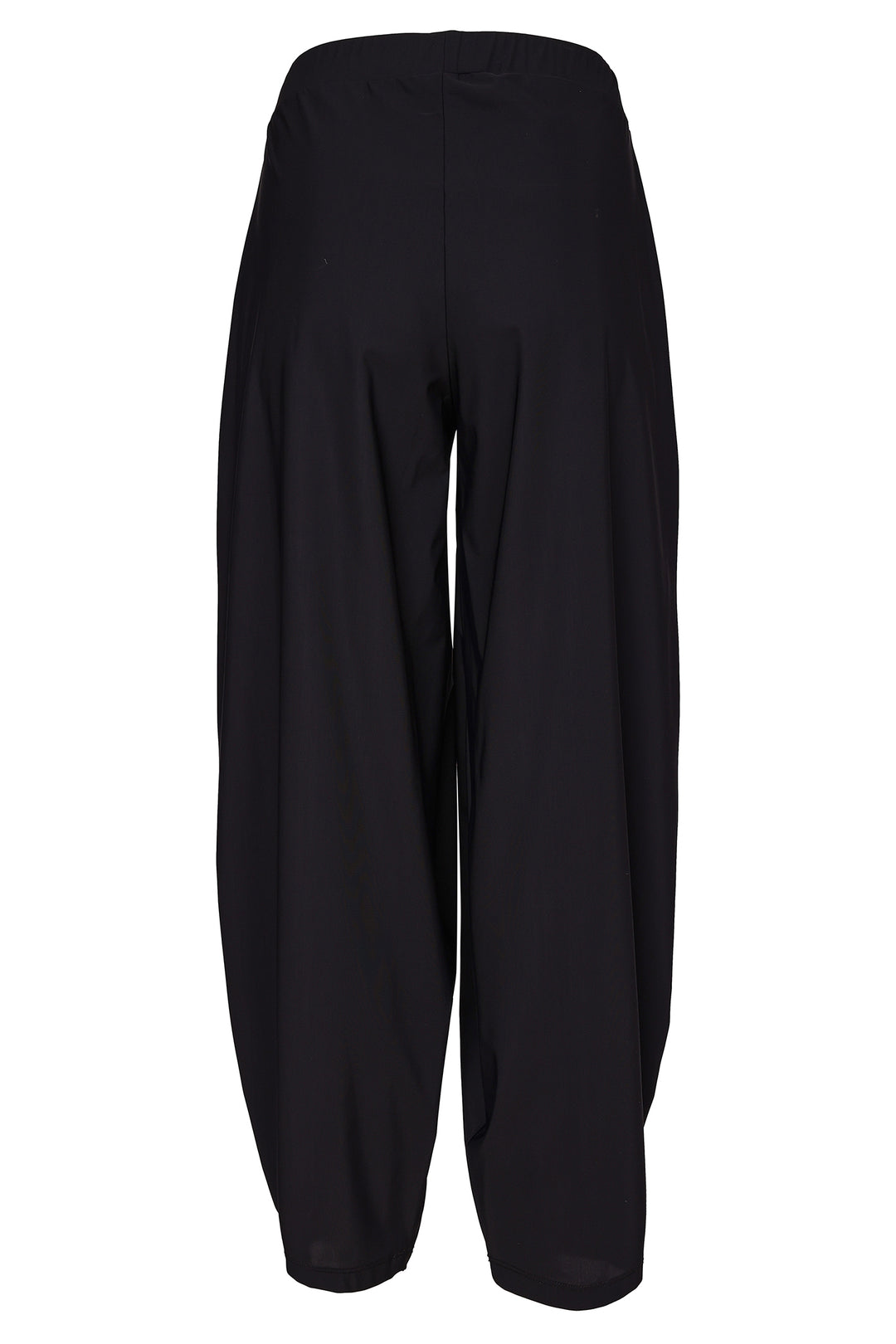 Naya Black Shaped Trouser With Tucks At Front, detail