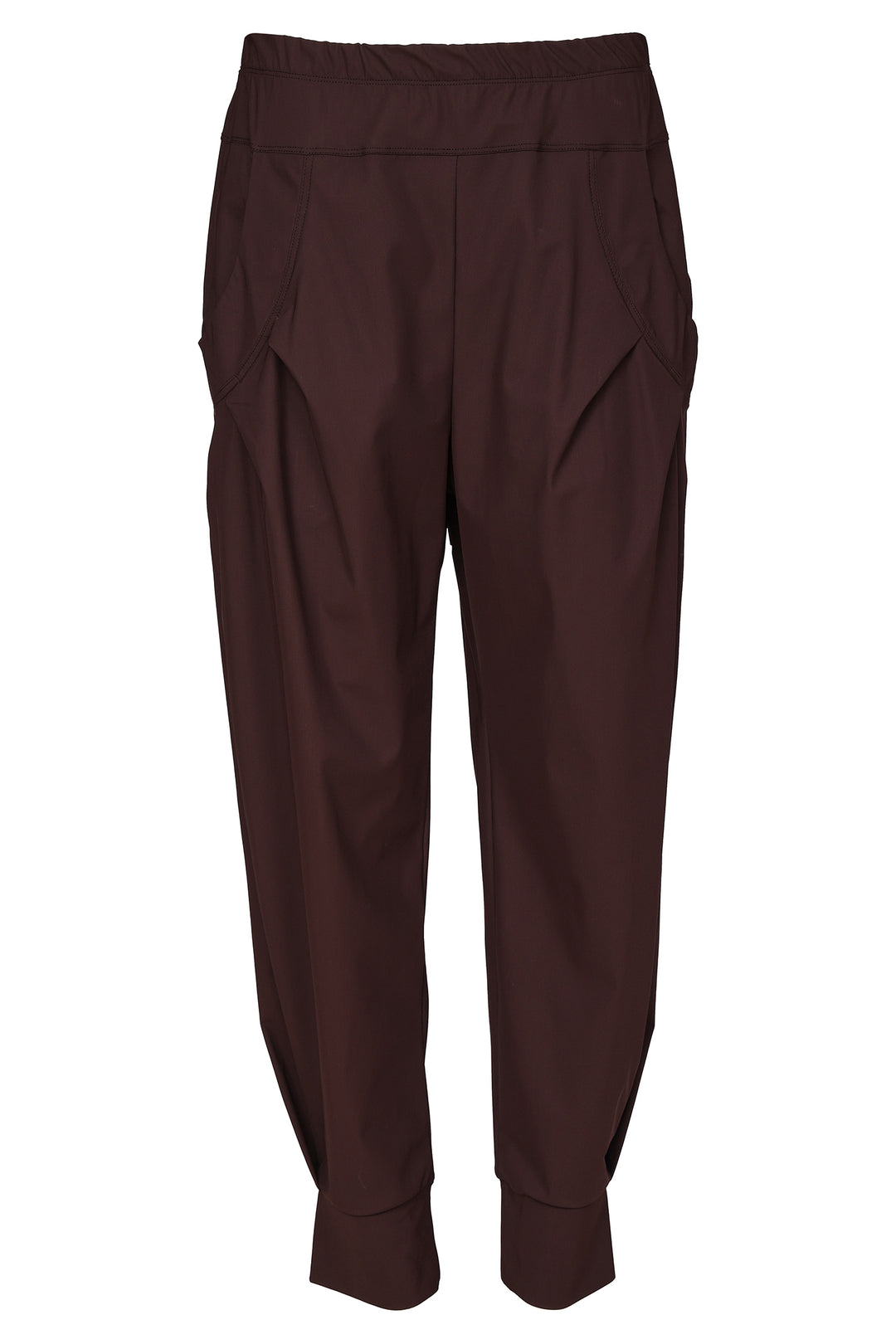 Naya Choko Brown Cuff Trousers, detail