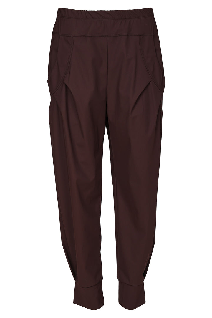 Naya Choko Brown Cuff Trousers, detail