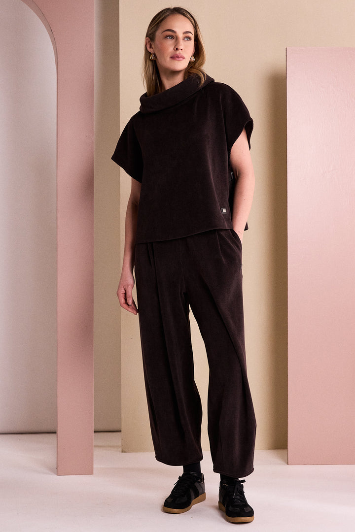Naya Choko Brown Soft Cord Trouser, side