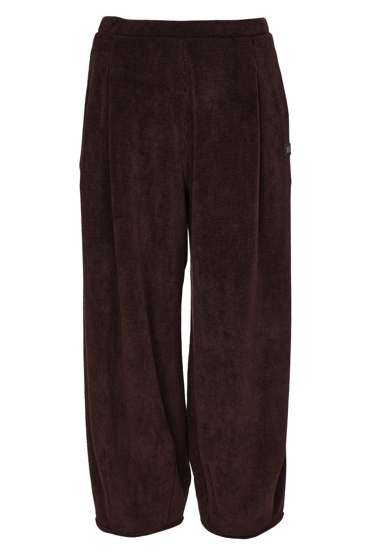 Naya Choko Brown Soft Cord Trouser, close-up