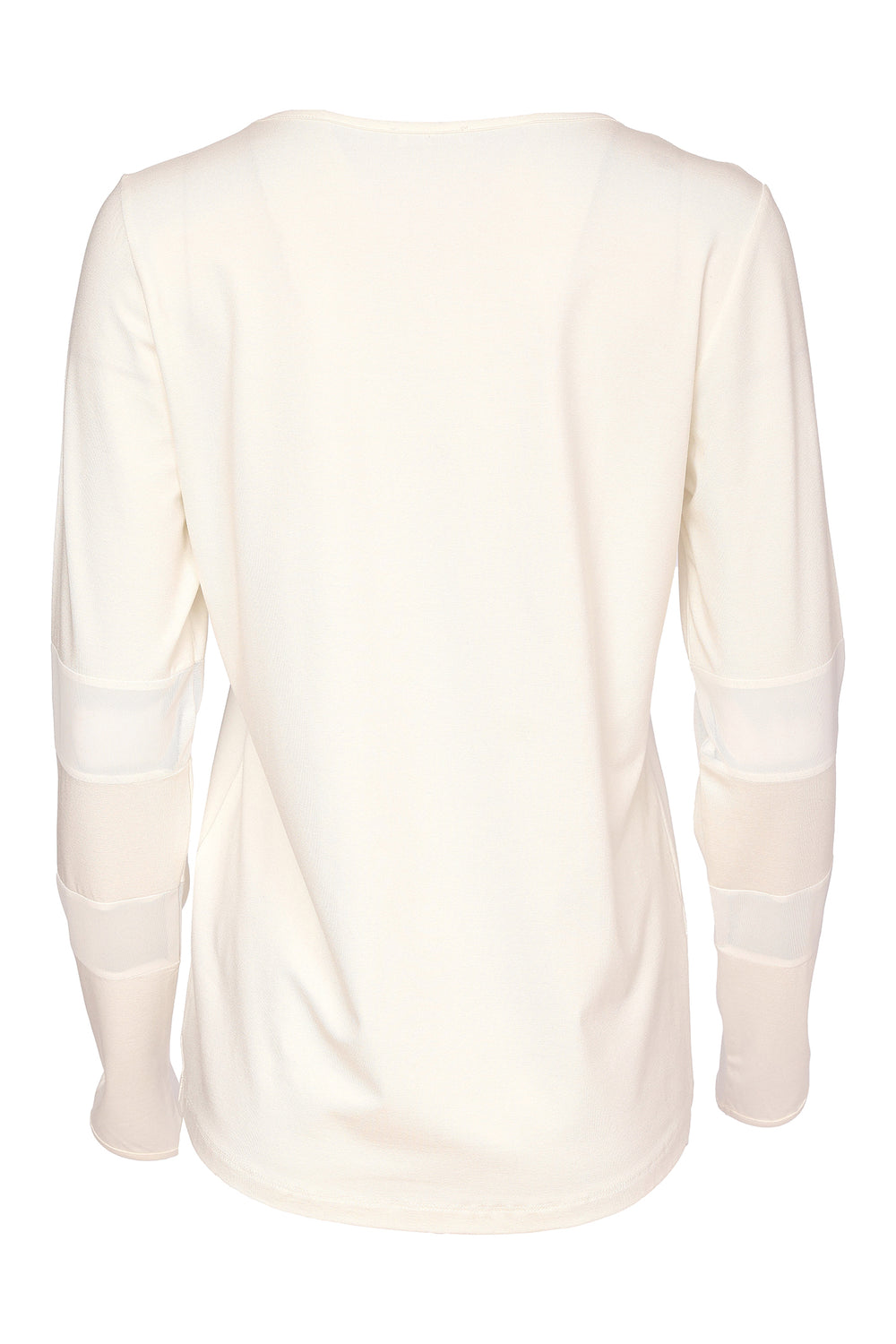 Naya Cream White Jersey Top, back