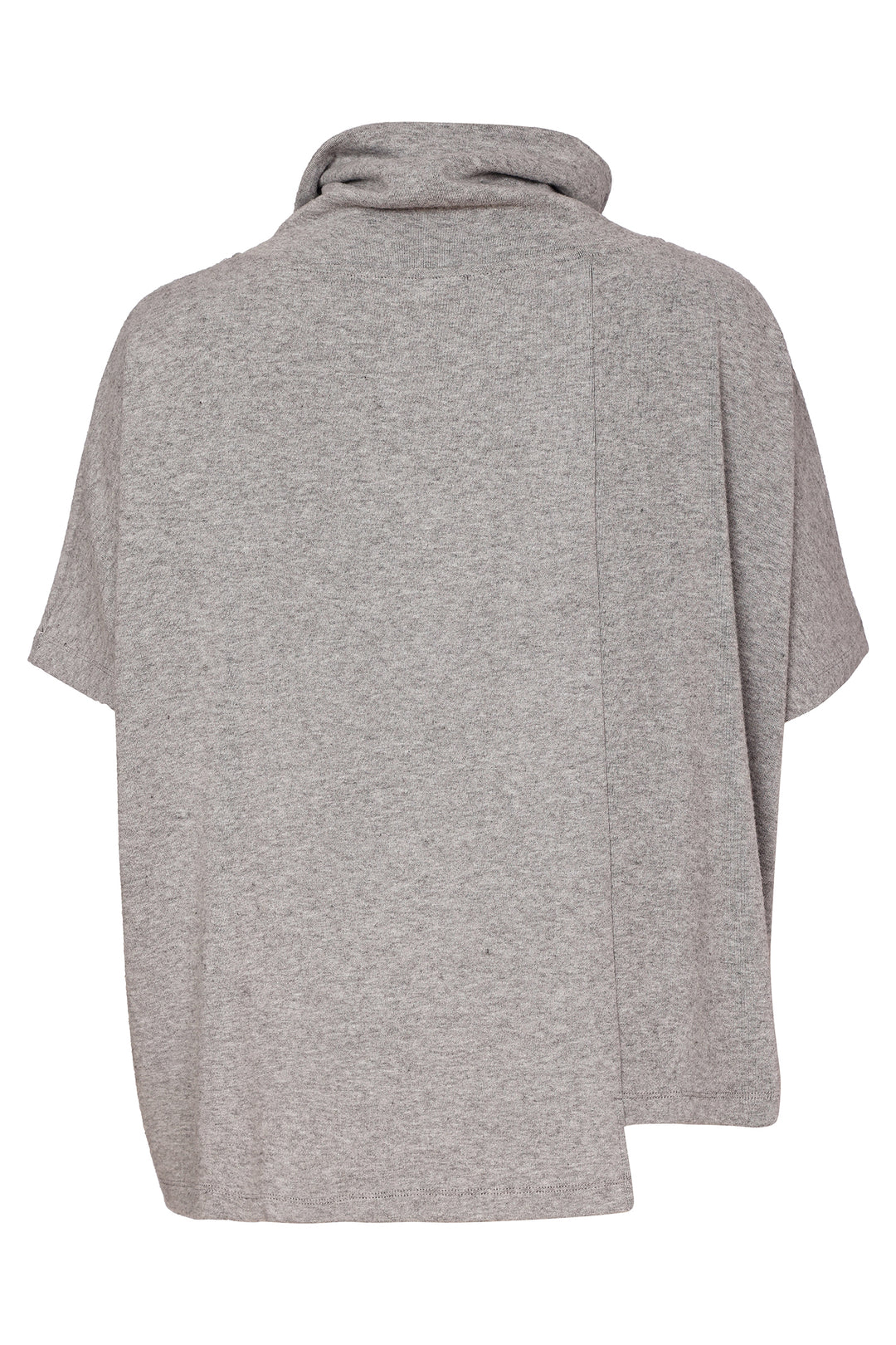 Naya Silver/Black Brush Stroke Print Square Shape High Neck Top, close-up