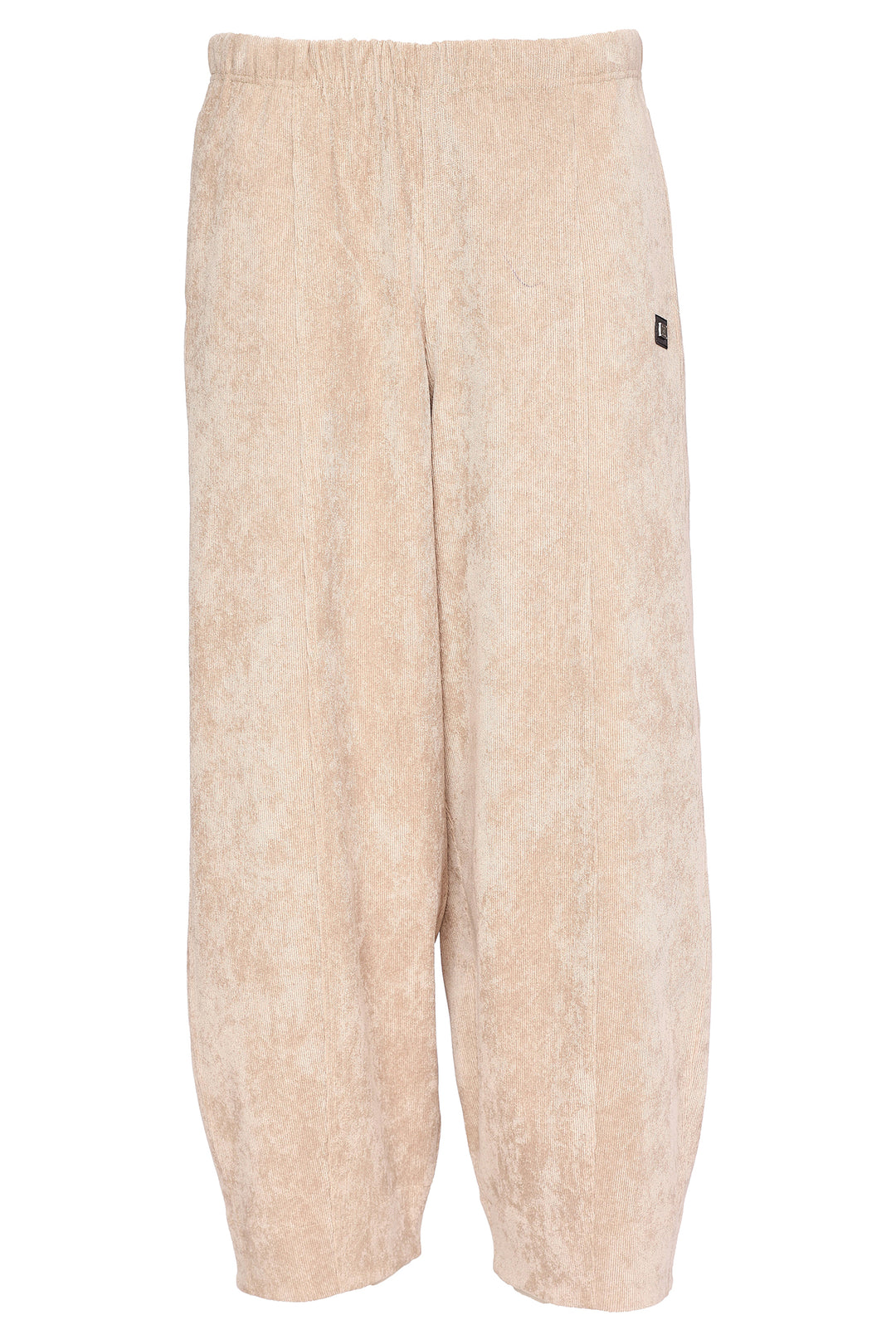 Naya Stone Beige Balloon Shaped Cord Pull Up Trouser, detail