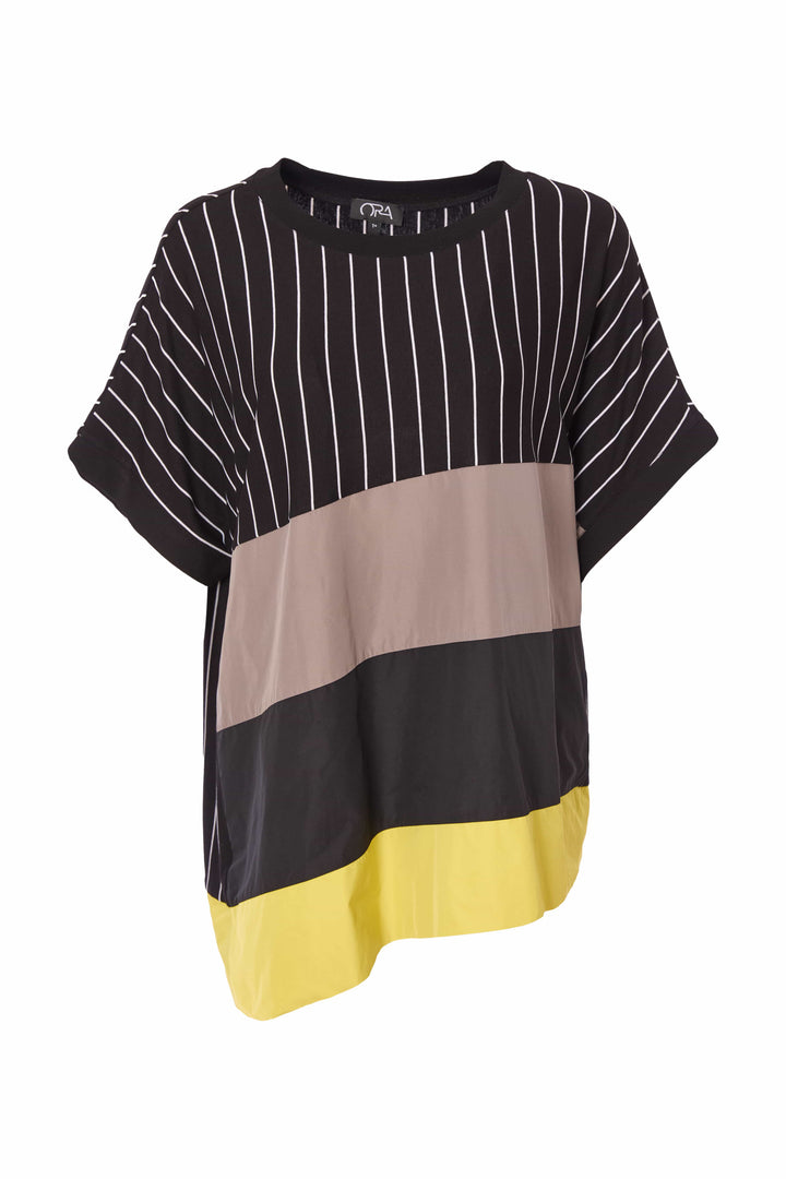 Ora ORS25-156 Black White Top With Green and Beige