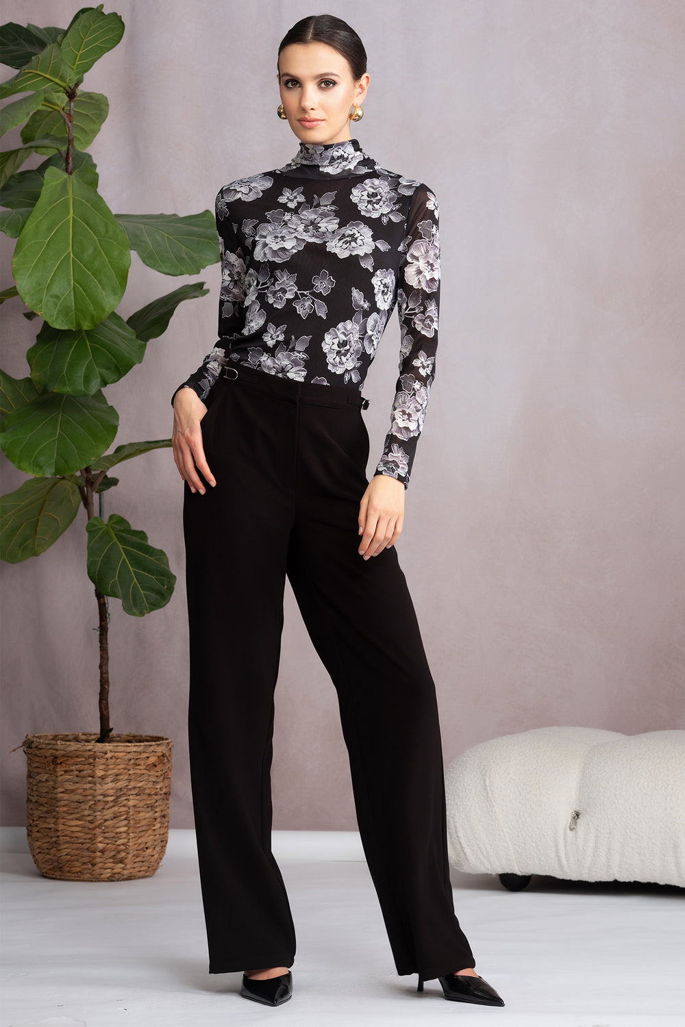 Alison Sheri A46446 Black Trousers - Rouge Boutique Inverness