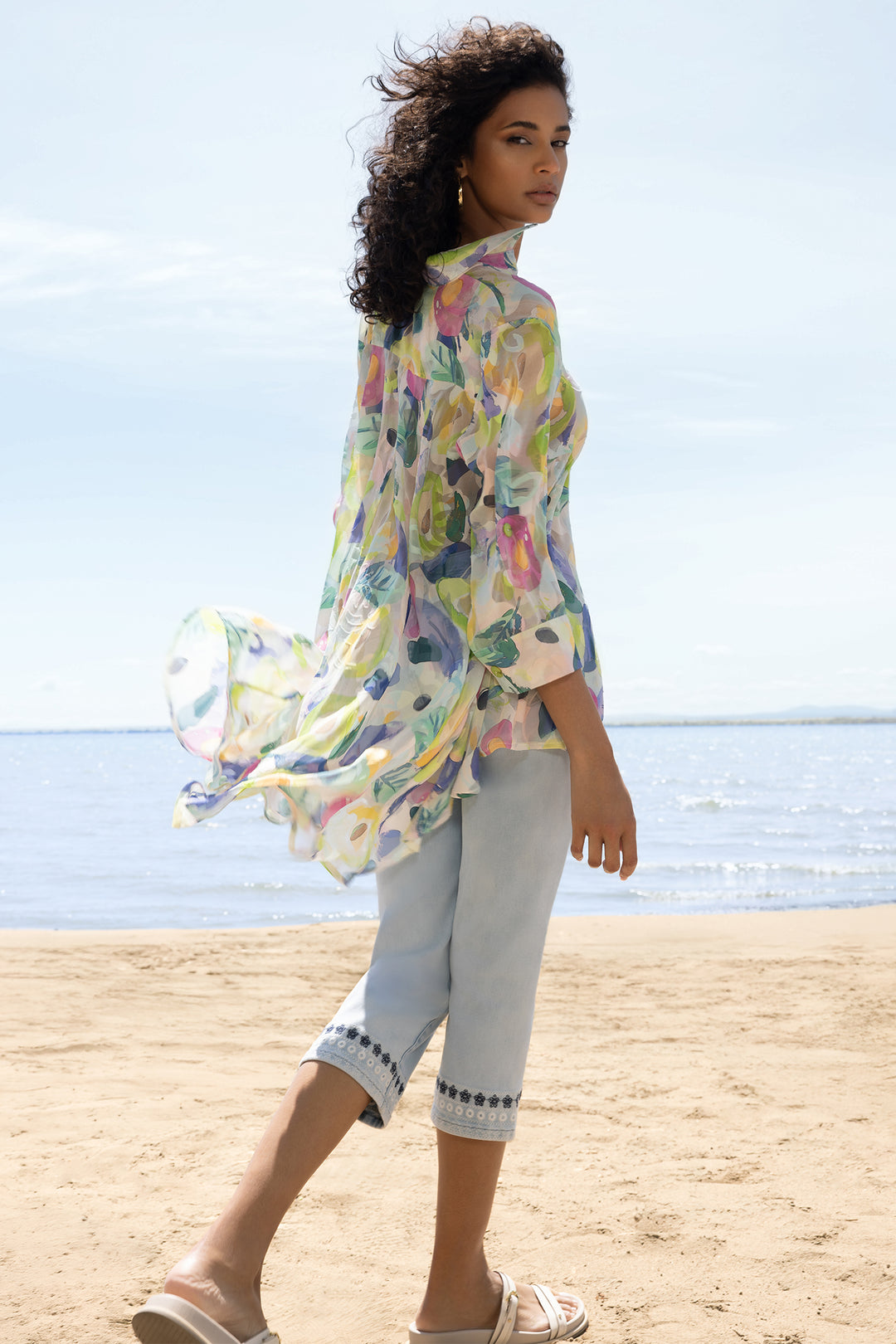 Alison Sheri A47375 Multicolour Print Blouse