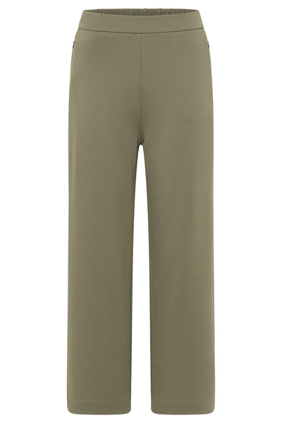 Barabara Lebek 46480032 Khaki Green Pull On Trousers - Rouge Boutique
