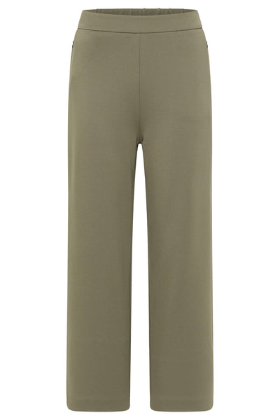 Barabara Lebek 46480032 Khaki Green Pull On Trousers - Rouge Boutique