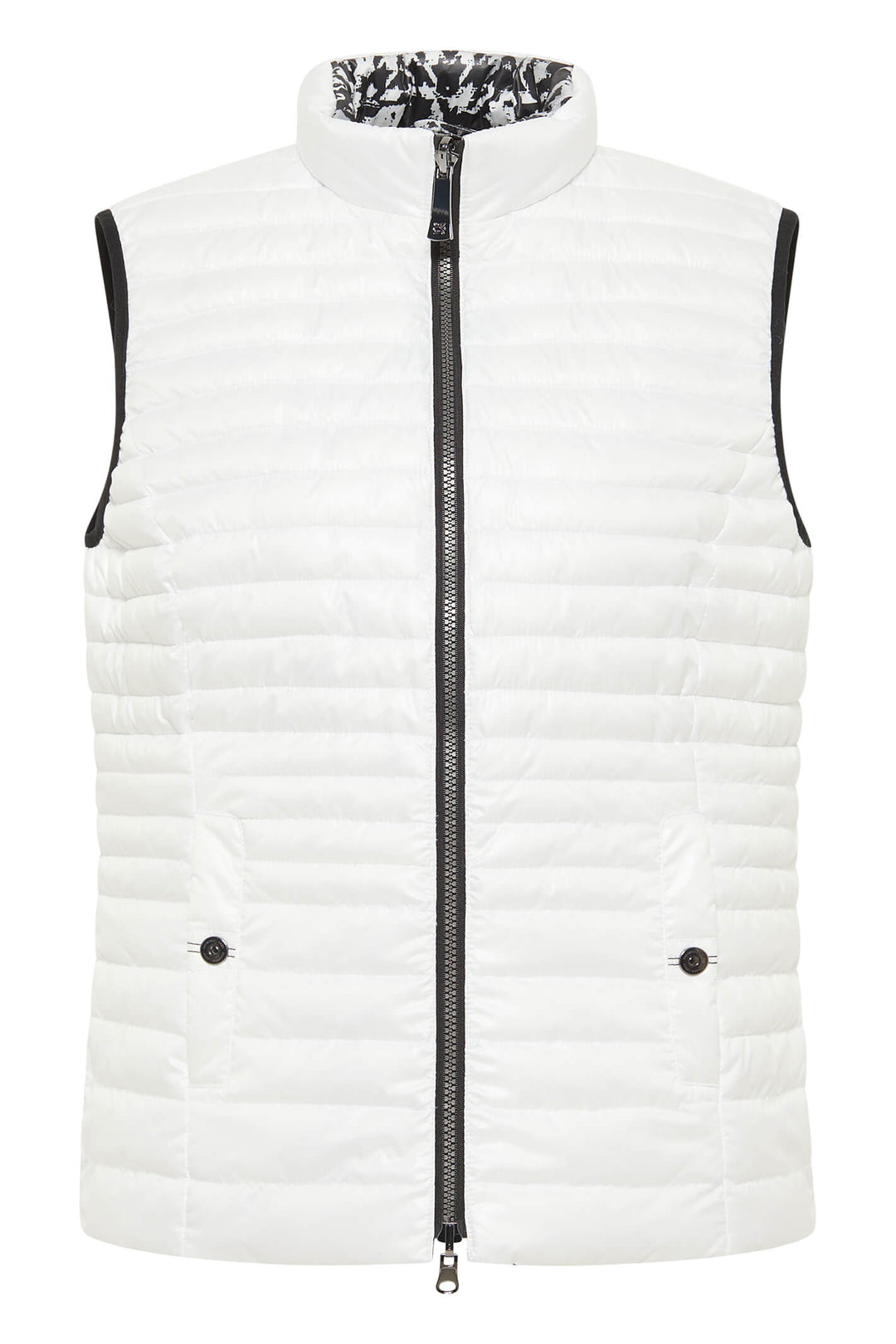 Barbara Lebek 36050032 Off White Reversible Padded Gilet - Rouge Boutique