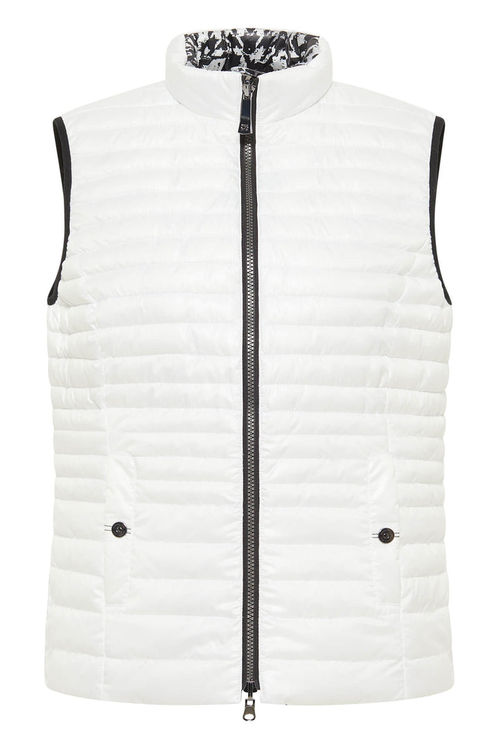 Barbara Lebek 36050032 Off White Reversible Padded Gilet - Rouge Boutique
