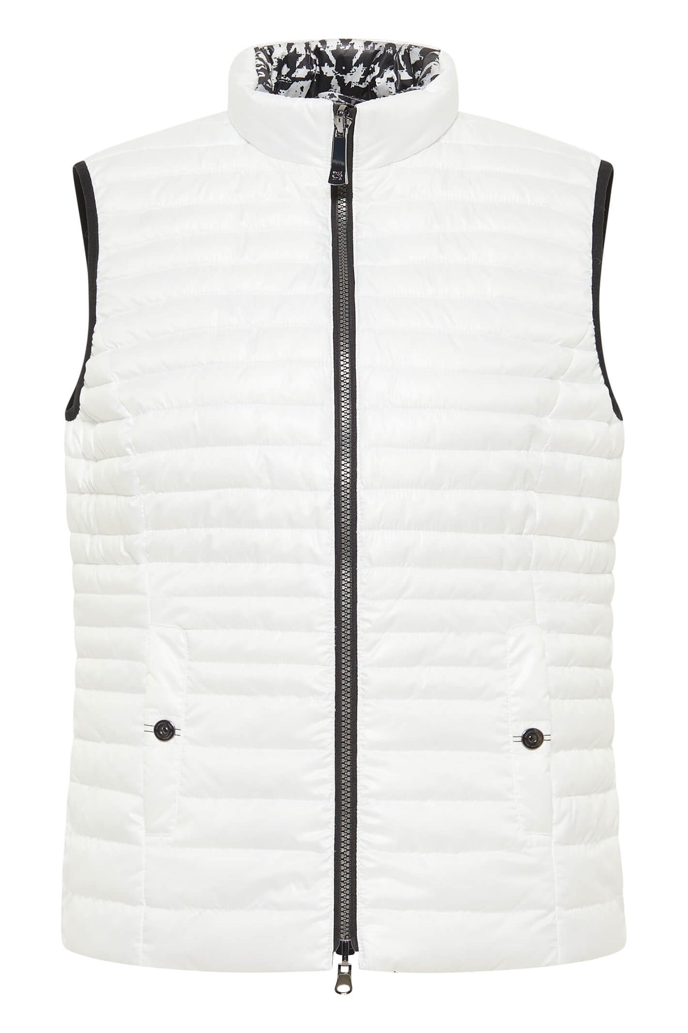 Barbara Lebek 36050032 Off White Reversible Padded Gilet - Rouge Boutique