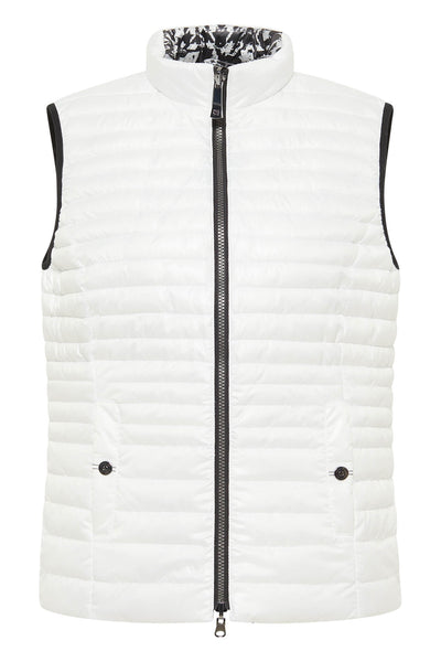 Barbara Lebek 36050032 Off White Reversible Padded Gilet - Rouge Boutique