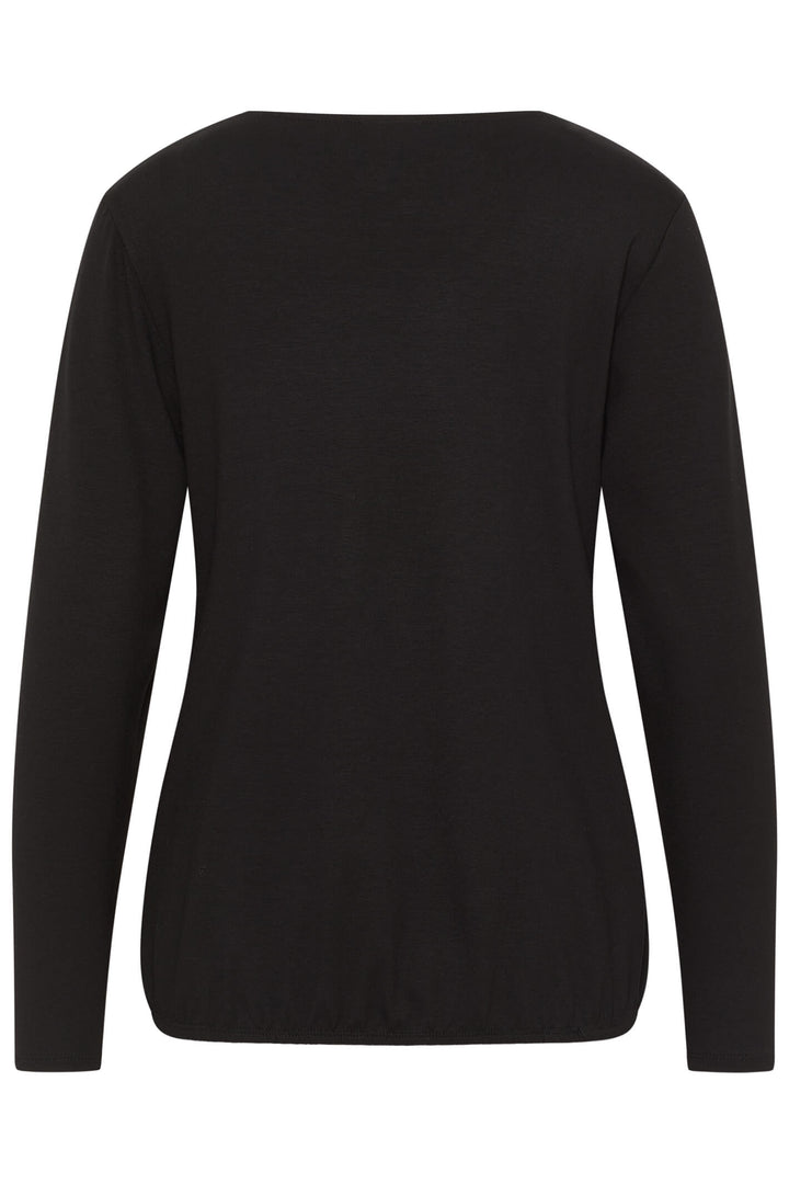 Barbara Lebek 36170032 Black Motif Long Sleeve Top - Rouge Boutique