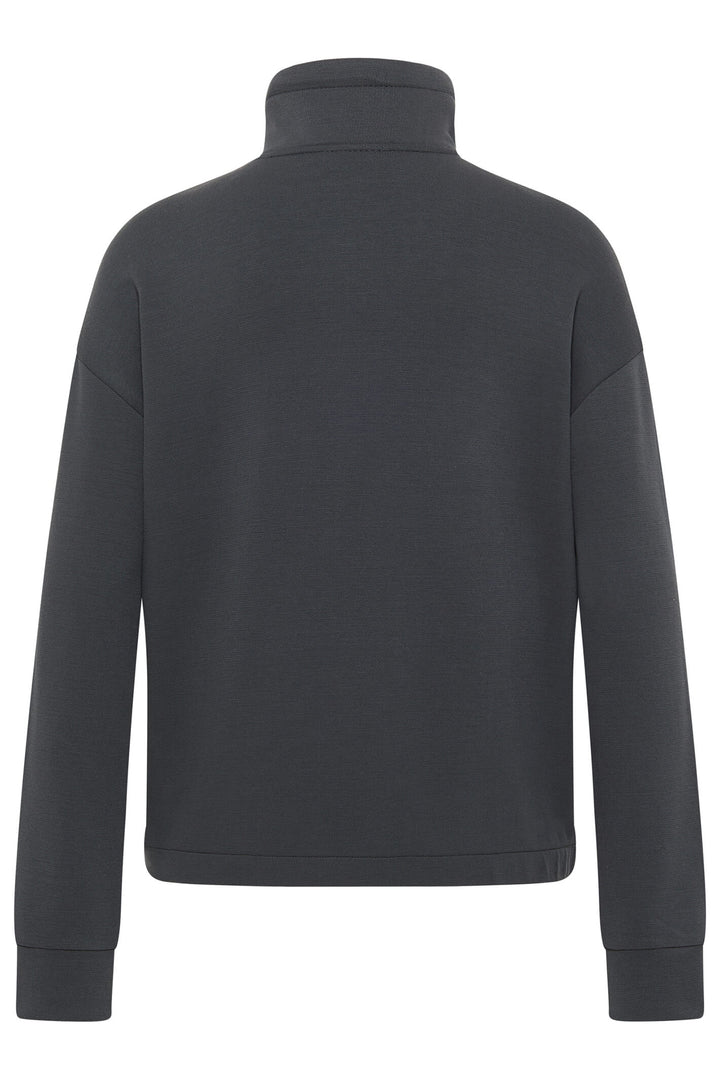 Barbara Lebek 38050032 Dark Grey Zip Front Jacket - Rouge Boutique