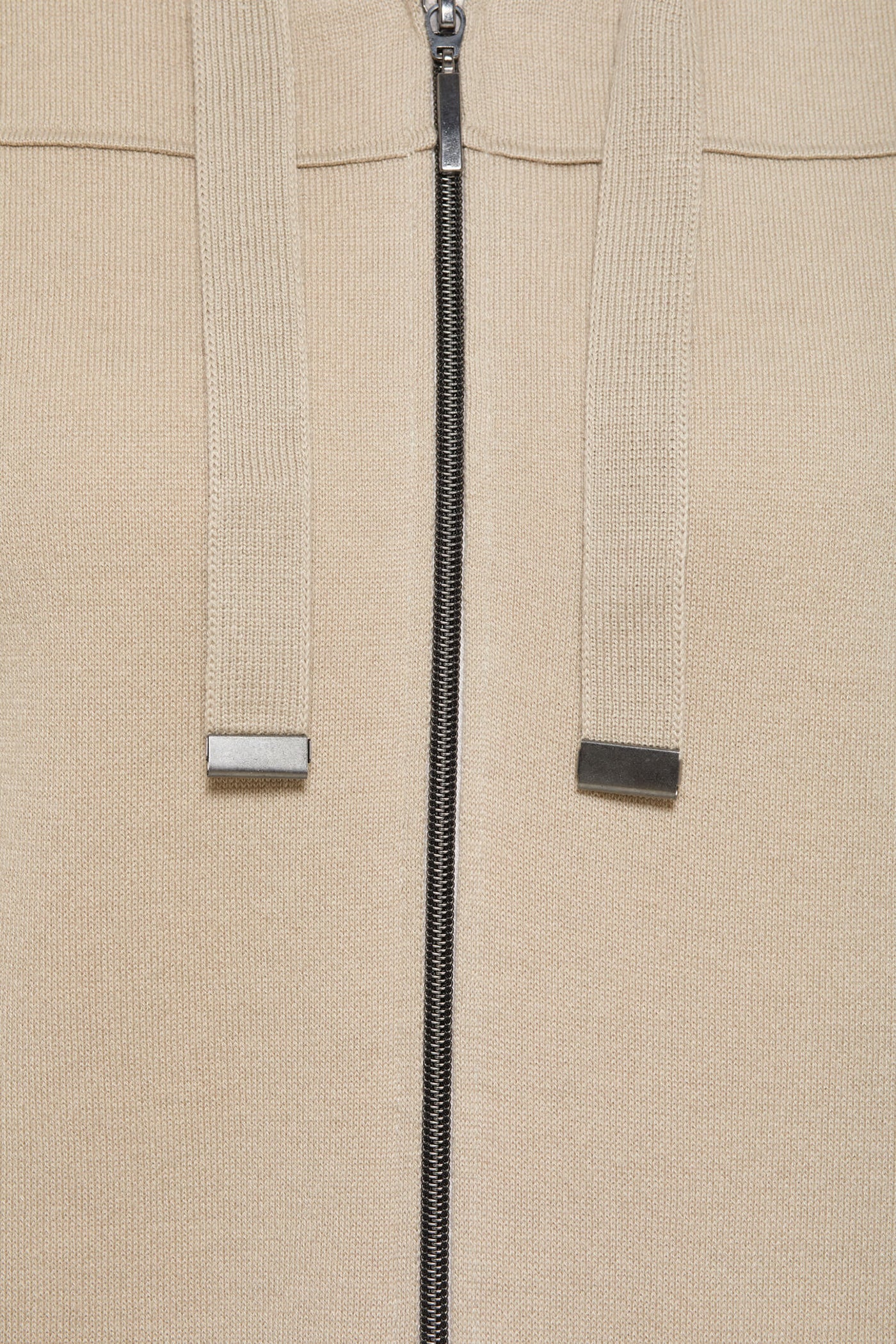 Barbara Lebek 38090032 Sand Zip Front Hooded Knit Gilet - Rouge Boutique
