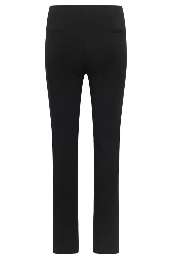 Barbara Lebek 45530032 Black Pull On Trousers With Zip Pockets - Rouge Boutique