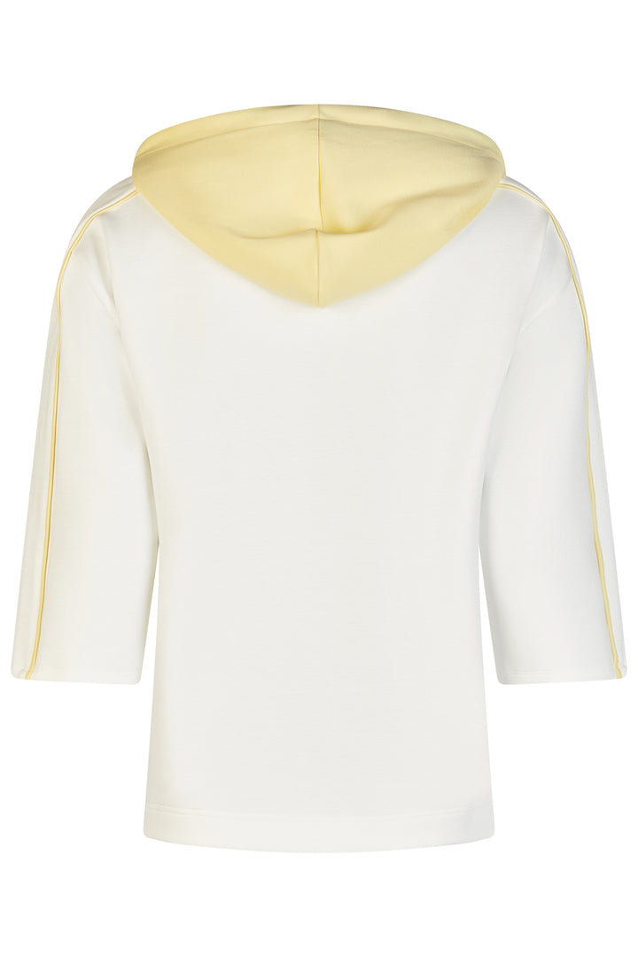 Barbara Lebek 56610062 Off White Lemon Hooded Sweatshirt 120