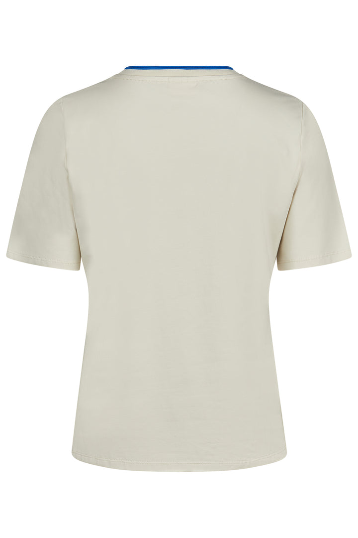 Barbara Lebek 57630062 White Sand Flower Motif T-Shirt 227