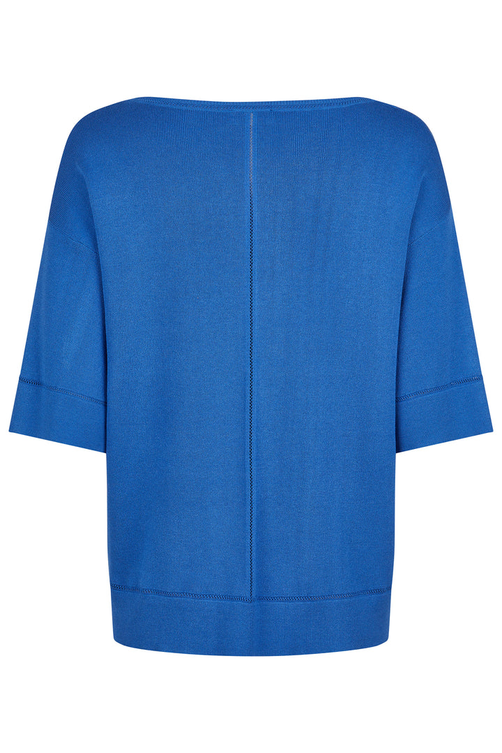 Barbara Lebek 57760062 Ocean Blue Wide Neck Jumper 771