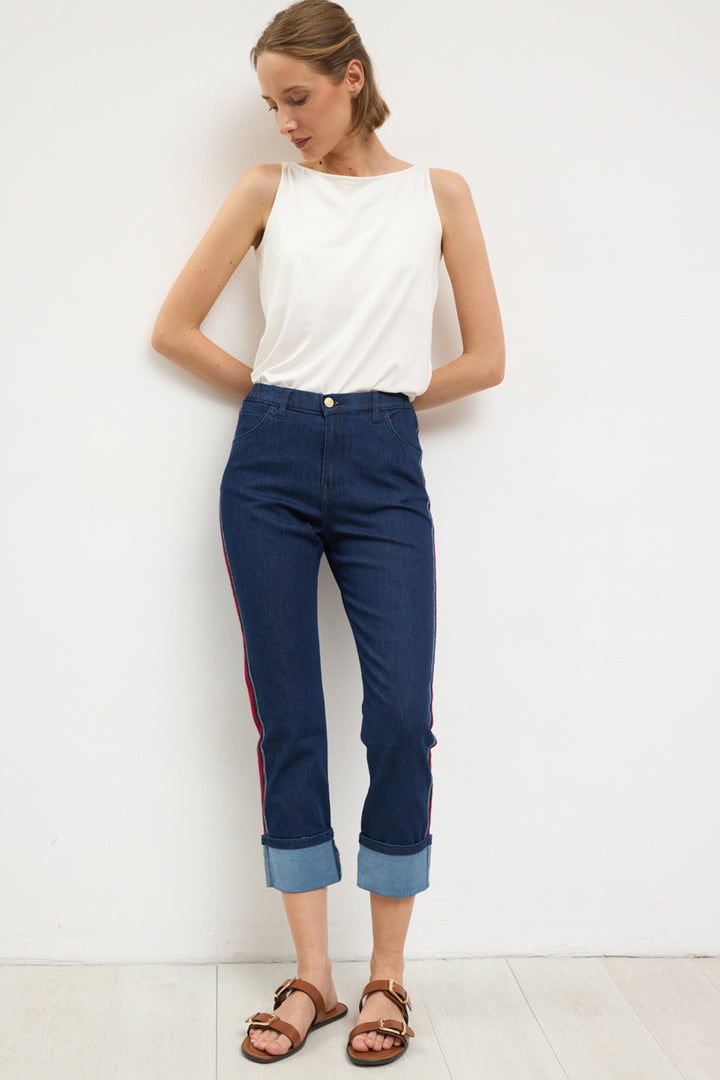 Bariloche Melodia Navy Cropped Denim Jeans