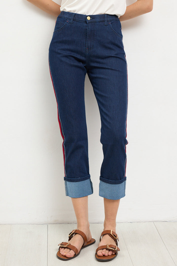 Bariloche Melodia Navy Cropped Denim Jeans