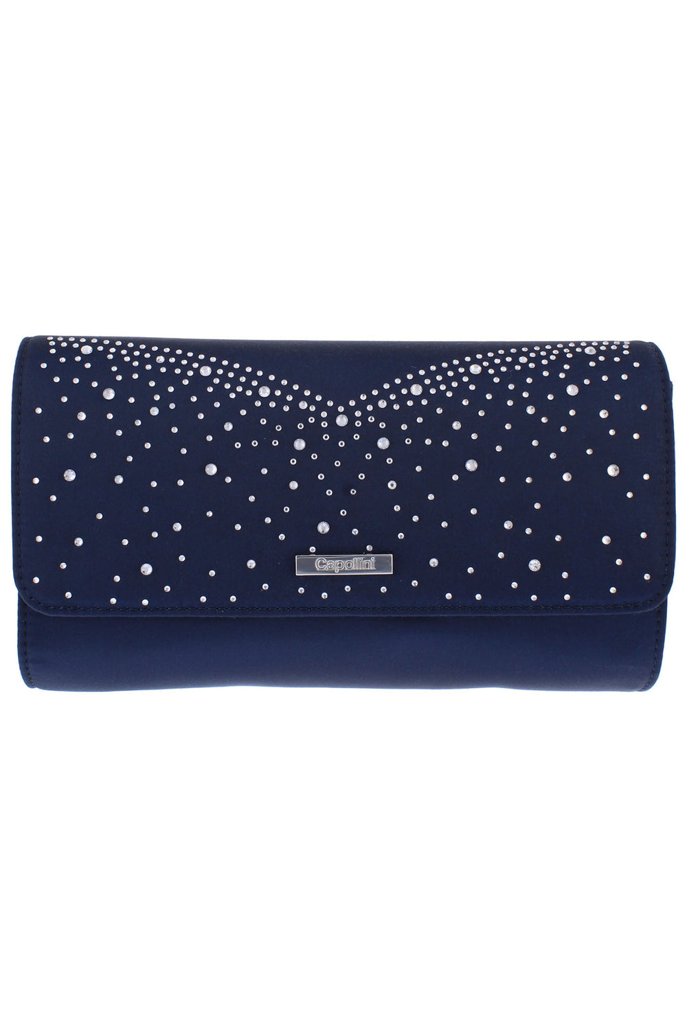 Capollini C226 Florence Navy Sparkle Clutch Bag - Rouge Boutique Inverness