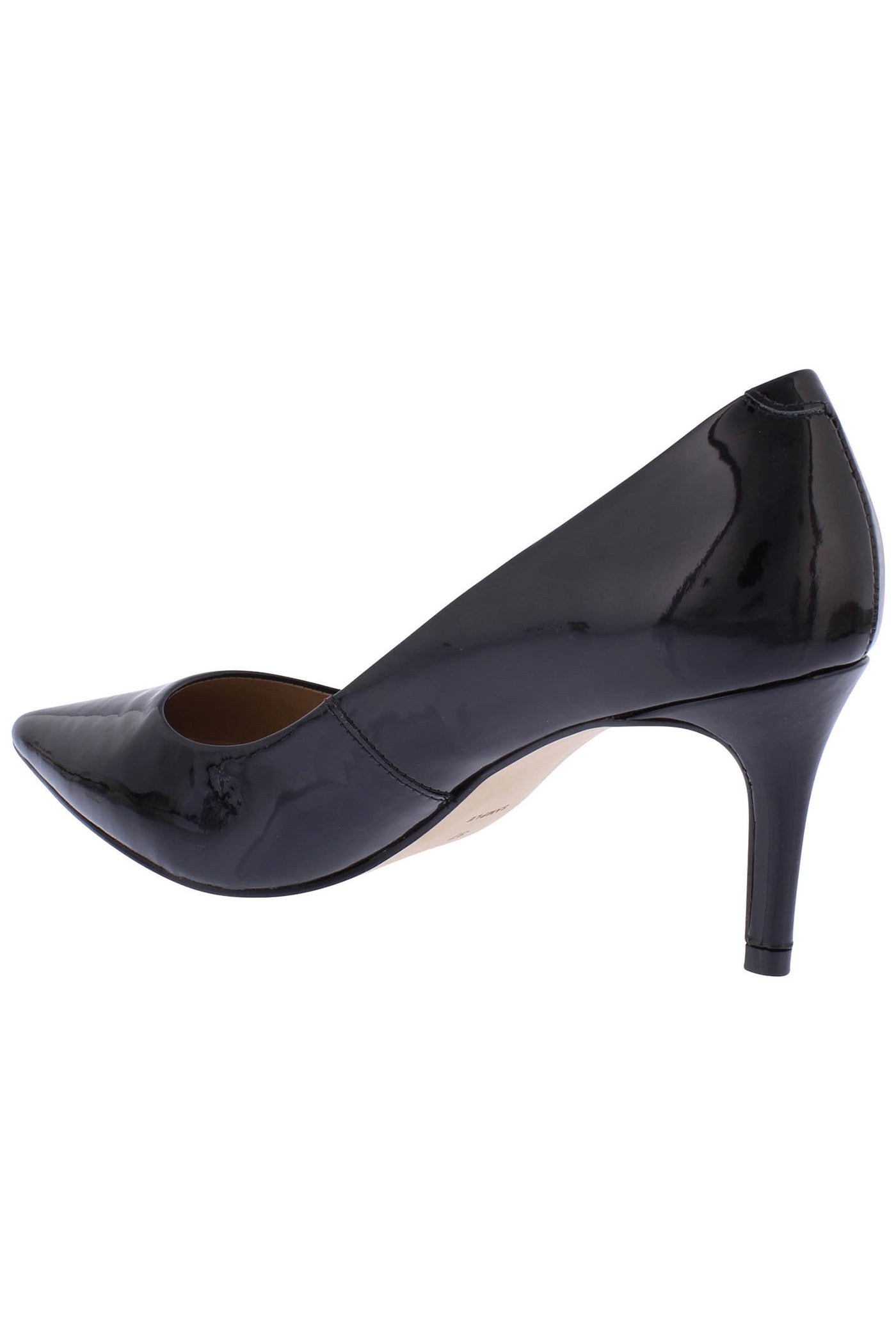 Capollini Petal C117 Black Patent Court Shoe