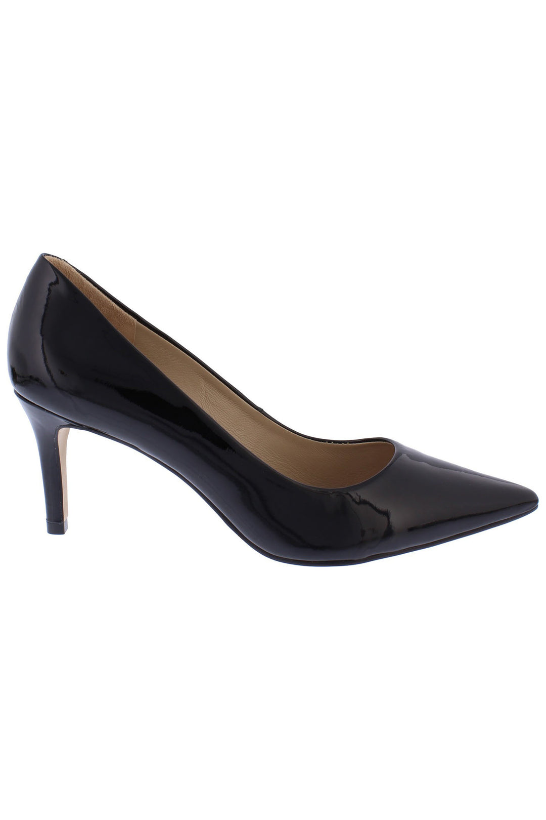 Capollini Petal C117 Black Patent Court Shoe