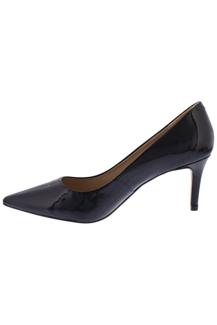 Capollini Petal C117 Black Patent Court Shoe