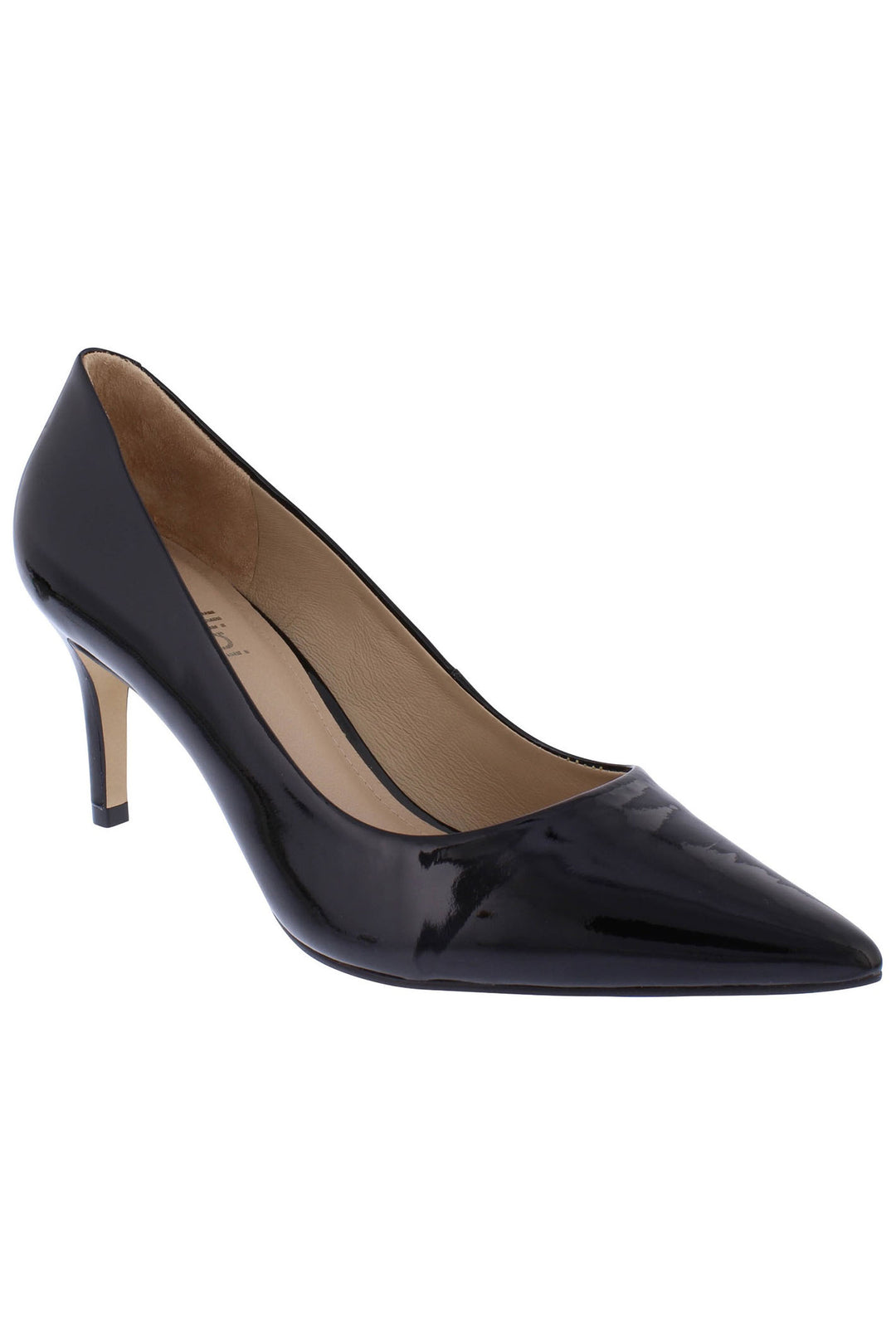 Capollini Petal C117 Black Patent Court Shoe