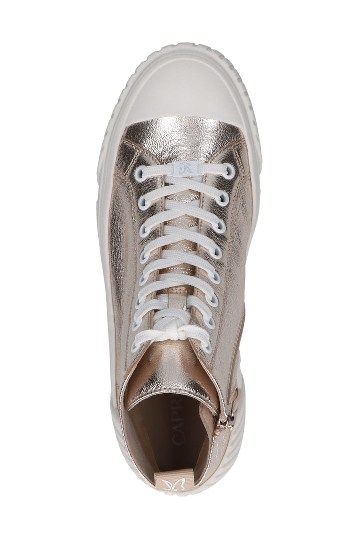 Caprice 9-25250-42 Gold Plantin Metal Ankle Trainer - Rouge Boutique Inverness