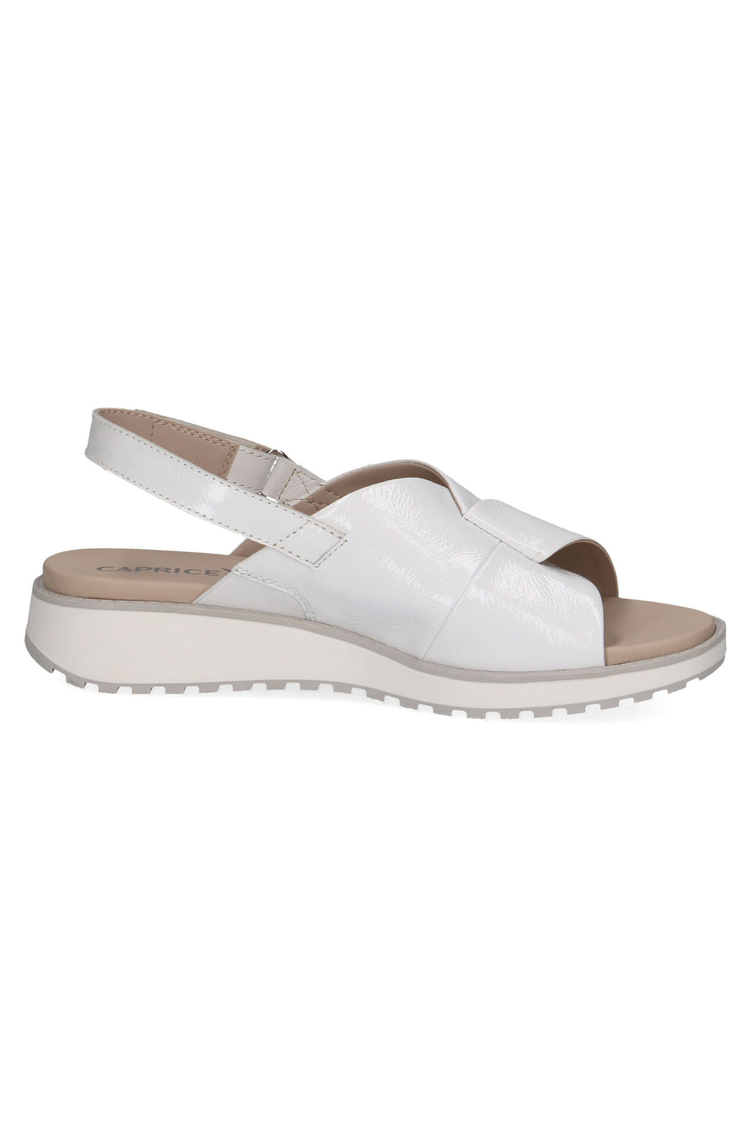 Caprice 9-28703-42 122 White Naplak Memotion Sandals - Rouge Boutique Inverness