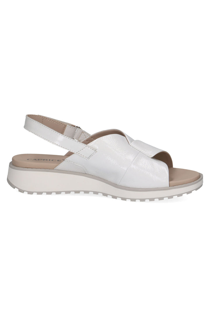 Caprice 9-28703-42 122 White Naplak Memotion Sandals - Rouge Boutique Inverness