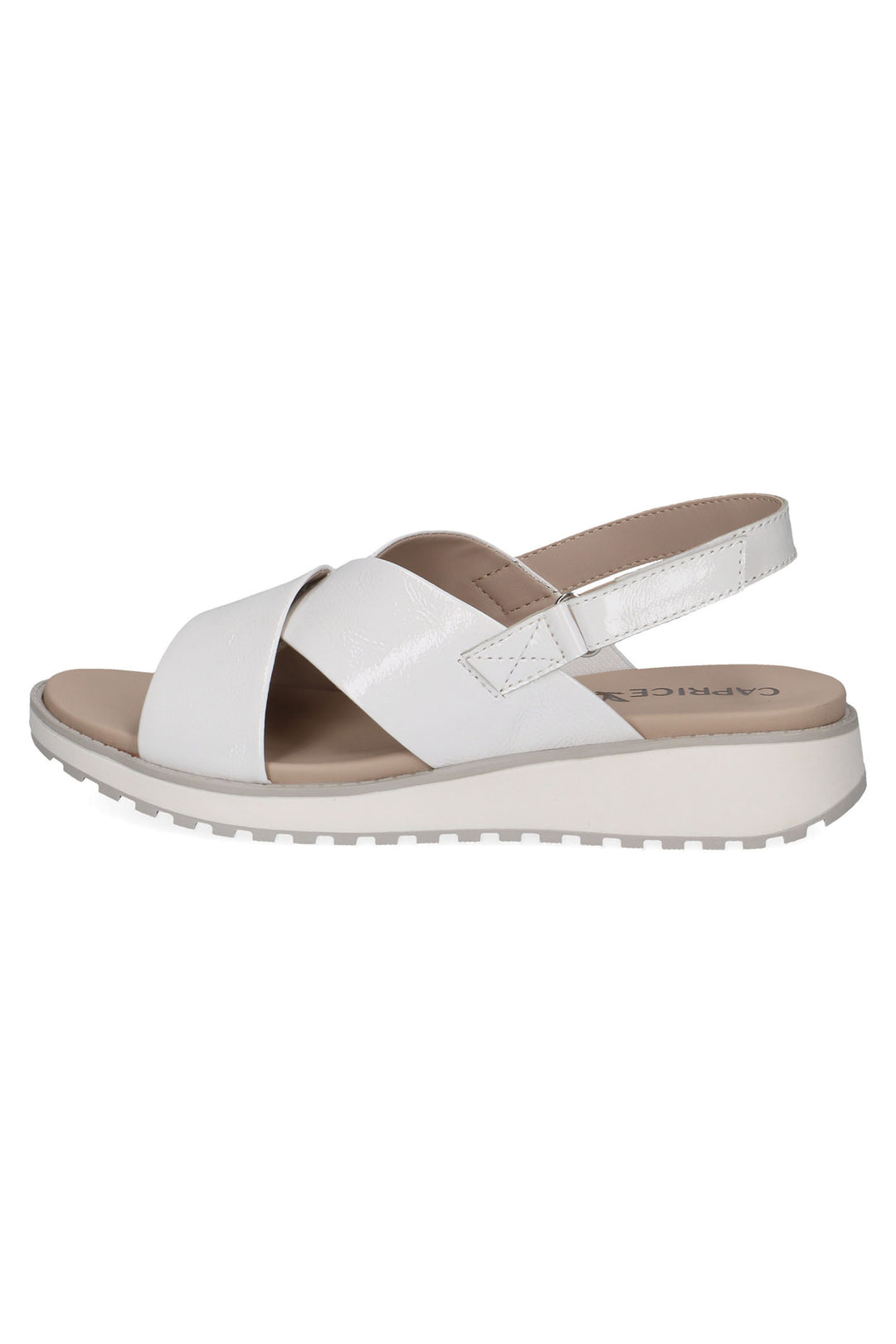Caprice 9-28703-42 122 White Naplak Memotion Sandals - Rouge Boutique Inverness