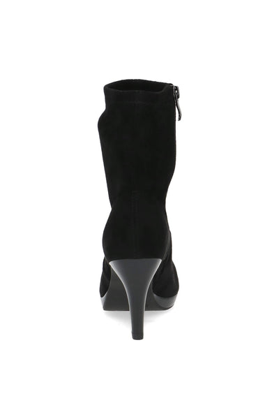 Caprice Ashley 9-25338-41-044 Black Stretch Ankle Boots - Rouge Boutique