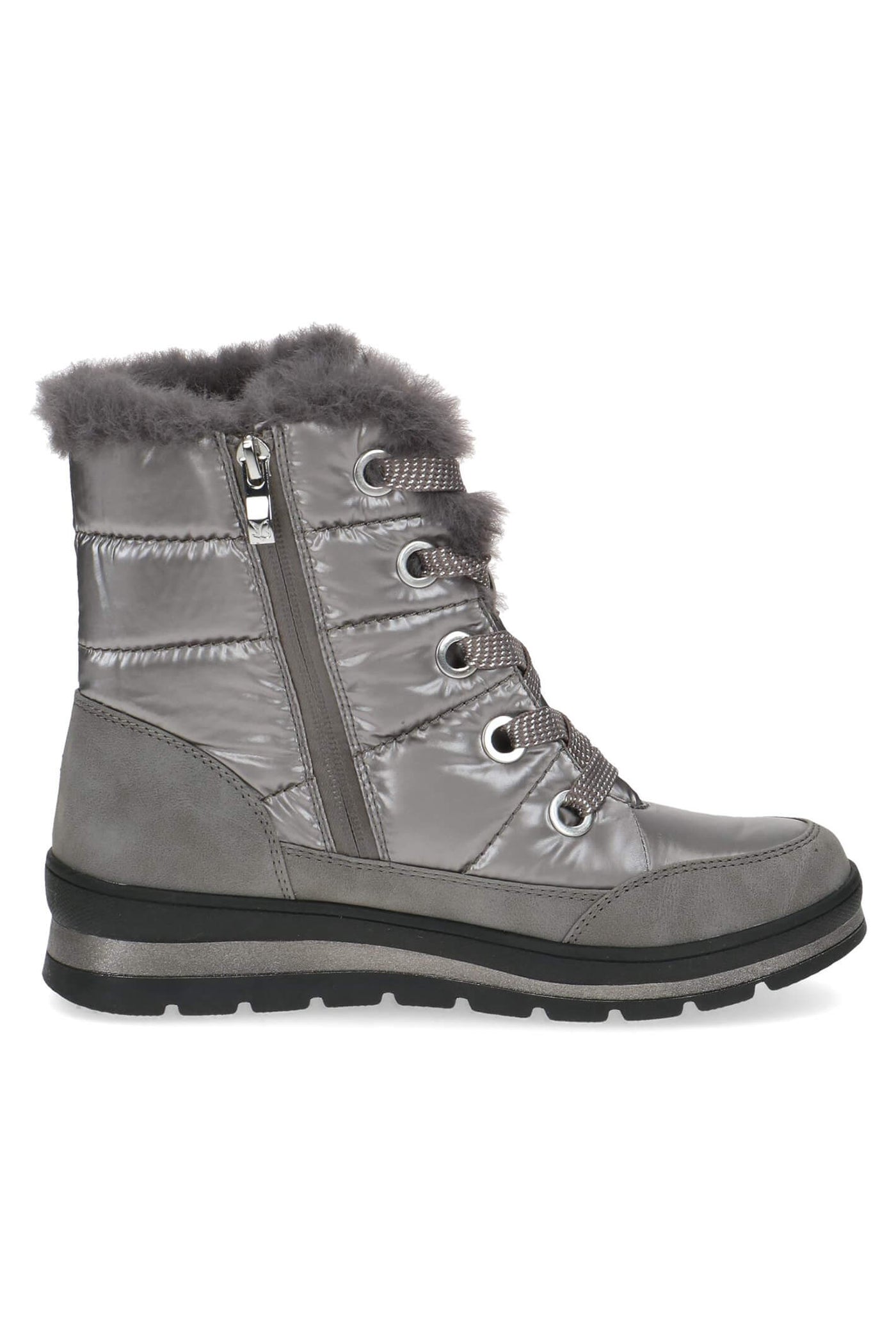Caprice Holy 9-26226-41-345 Taupe Faux Fur Trim Boots - Rouge Boutique
