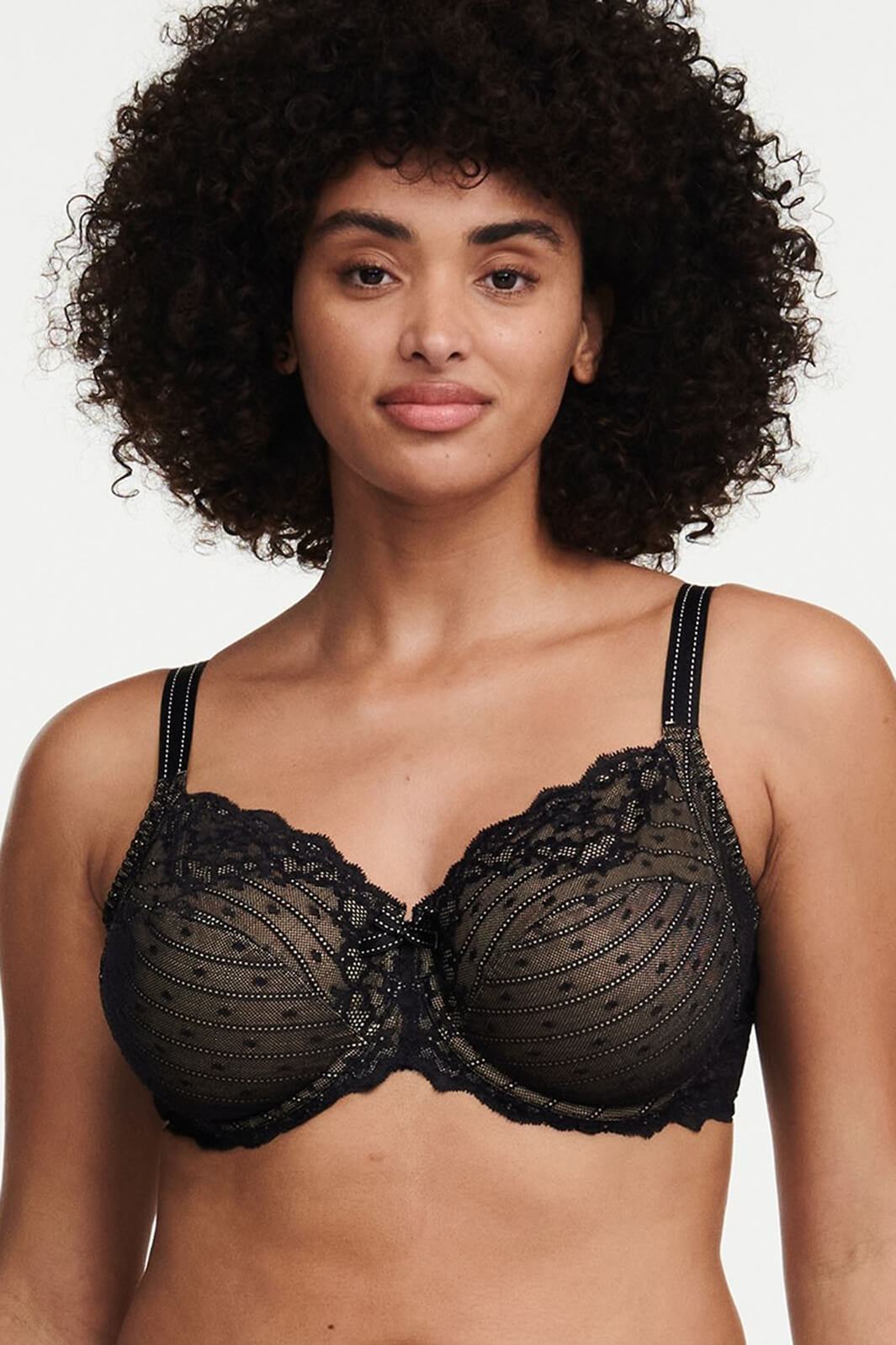 Chantelle C32810 Rive Gauche Black Full Coverage Unlined Bra - Rouge Boutique Inverness