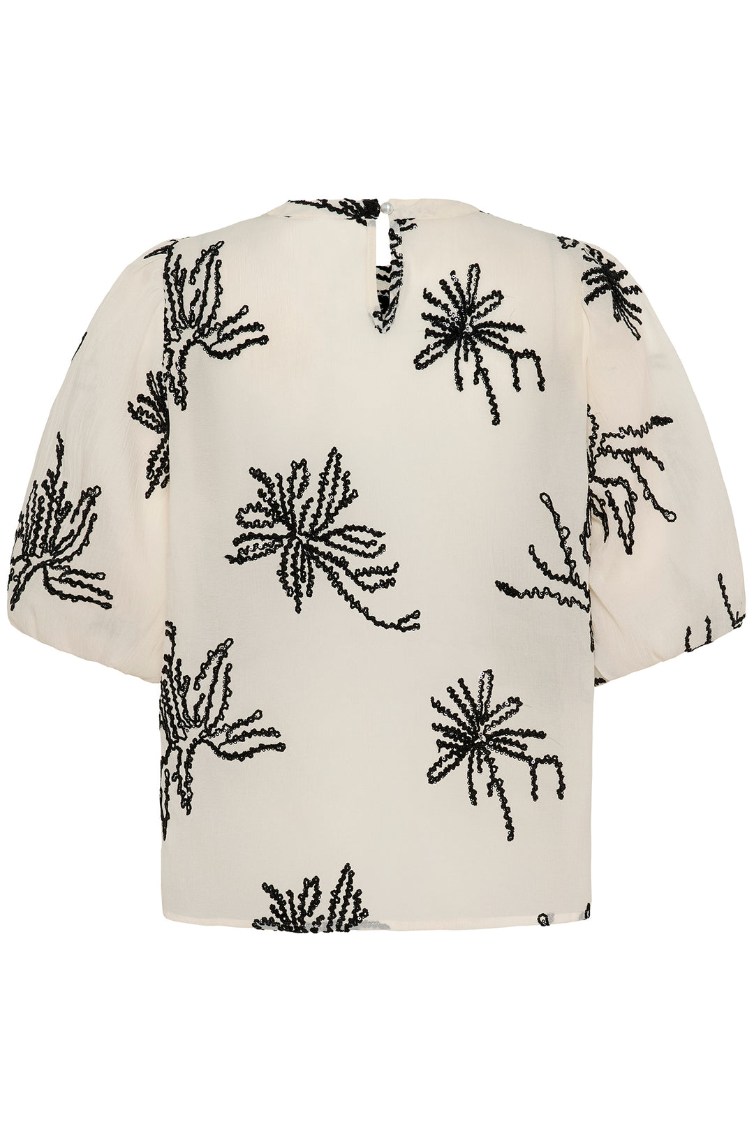 Culture CUbisera 50112976 Oyster Grey Embroidered Blouse
