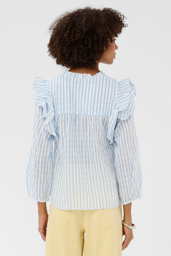 Culture CUhena Shadia 50112862 Blue White Stripe Blouse