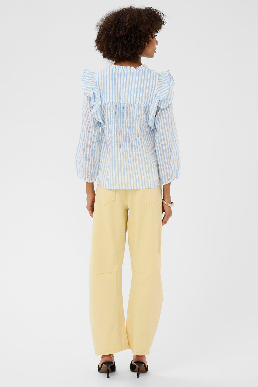 Culture CUhena Shadia 50112862 Blue White Stripe Blouse