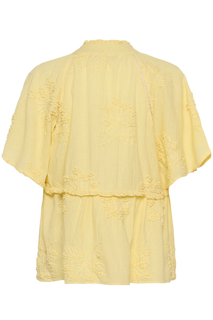 Culture CUjalia Clara 50112961 Lemon Short Sleeve Blouse