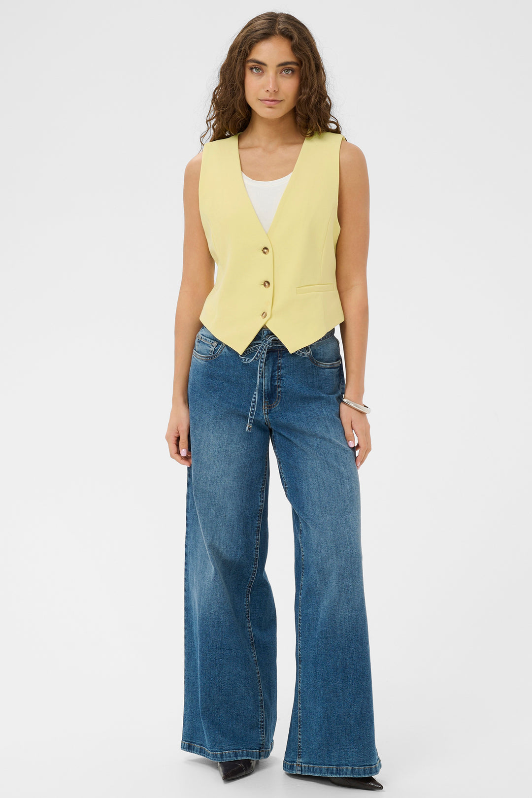 Culture CUnalina Clara 50112887 Lemon Waistcoat