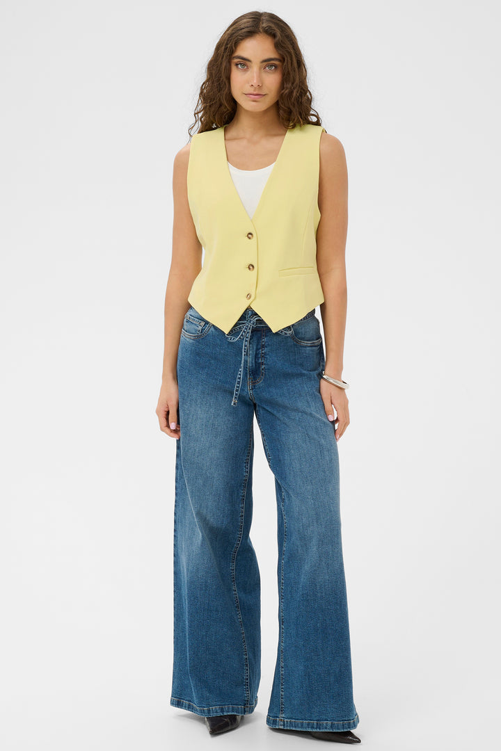 Culture CUnalina Clara 50112887 Lemon Waistcoat