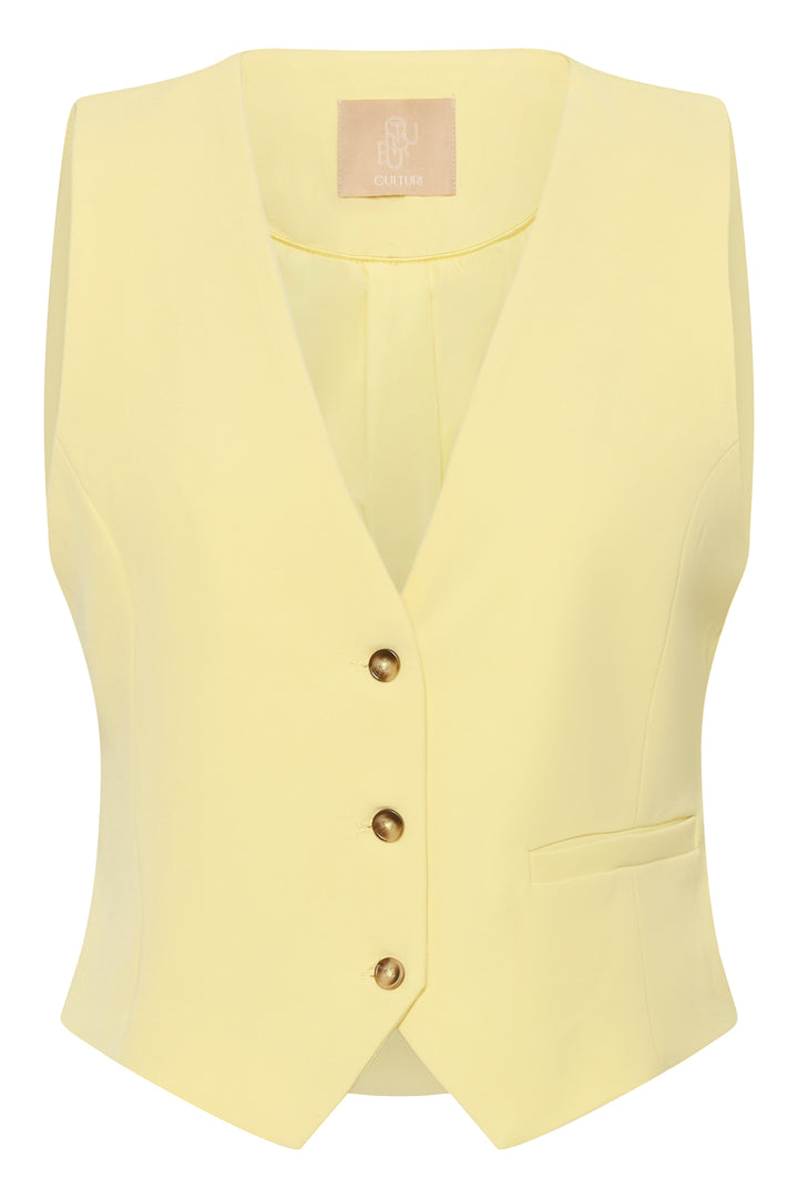 Culture CUnalina Clara 50112887 Lemon Waistcoat