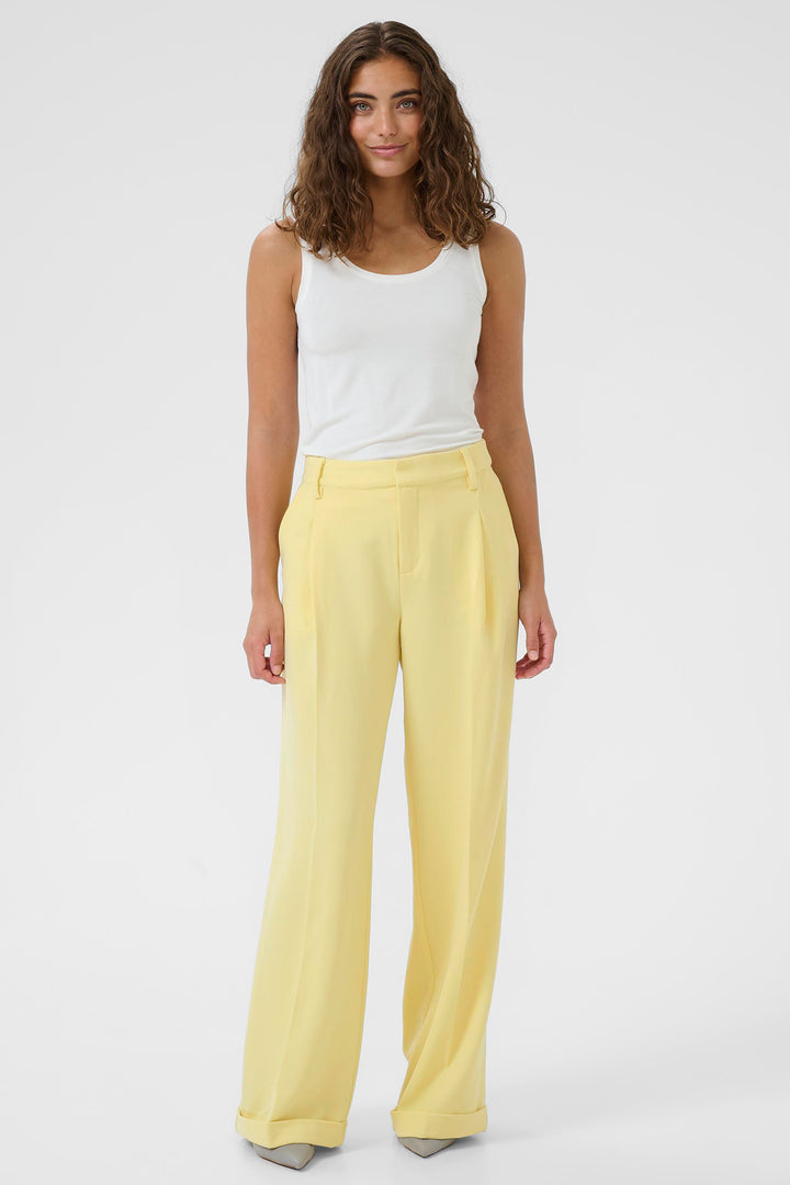Culture CUnalina Clara 50112888 Lemon Trousers
