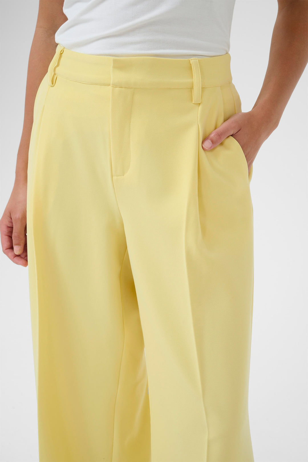 Culture CUnalina Clara 50112888 Lemon Trousers